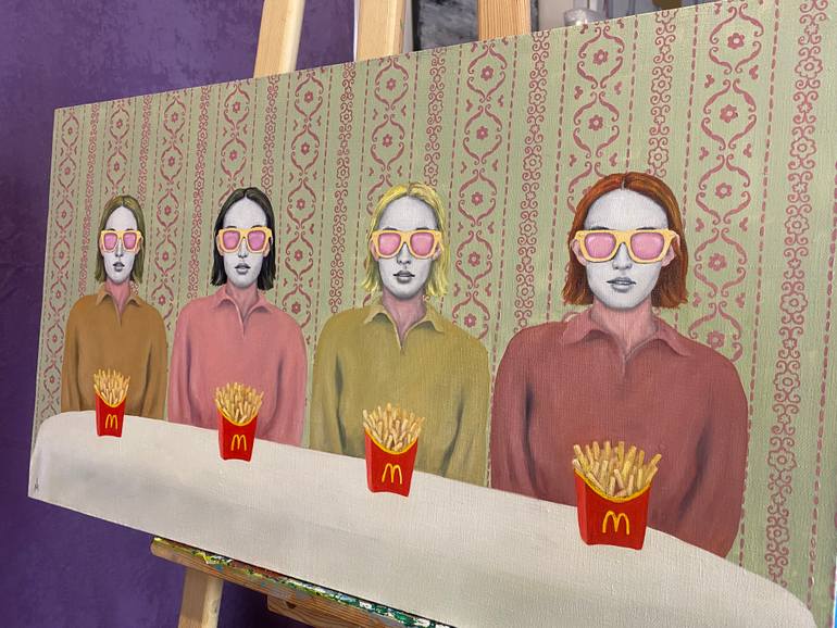 Original Conceptual People Painting by Margarita Ivanova