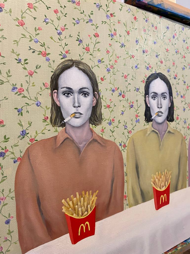 Original Conceptual People Painting by Margarita Ivanova