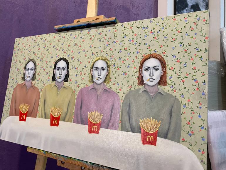 Original Conceptual People Painting by Margarita Ivanova