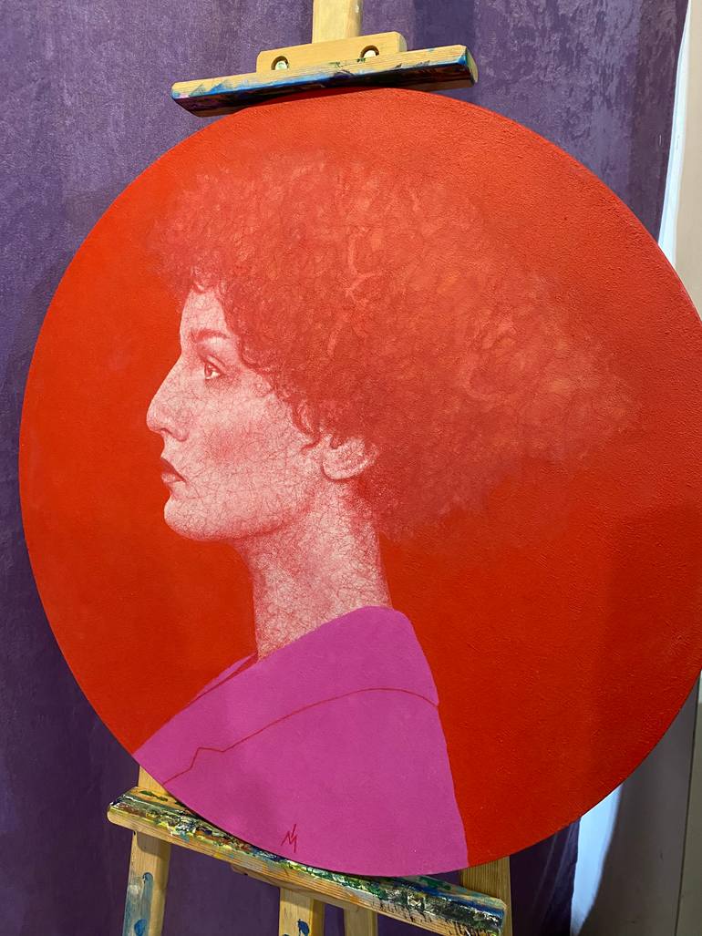 Original Modernism People Painting by Margarita Ivanova