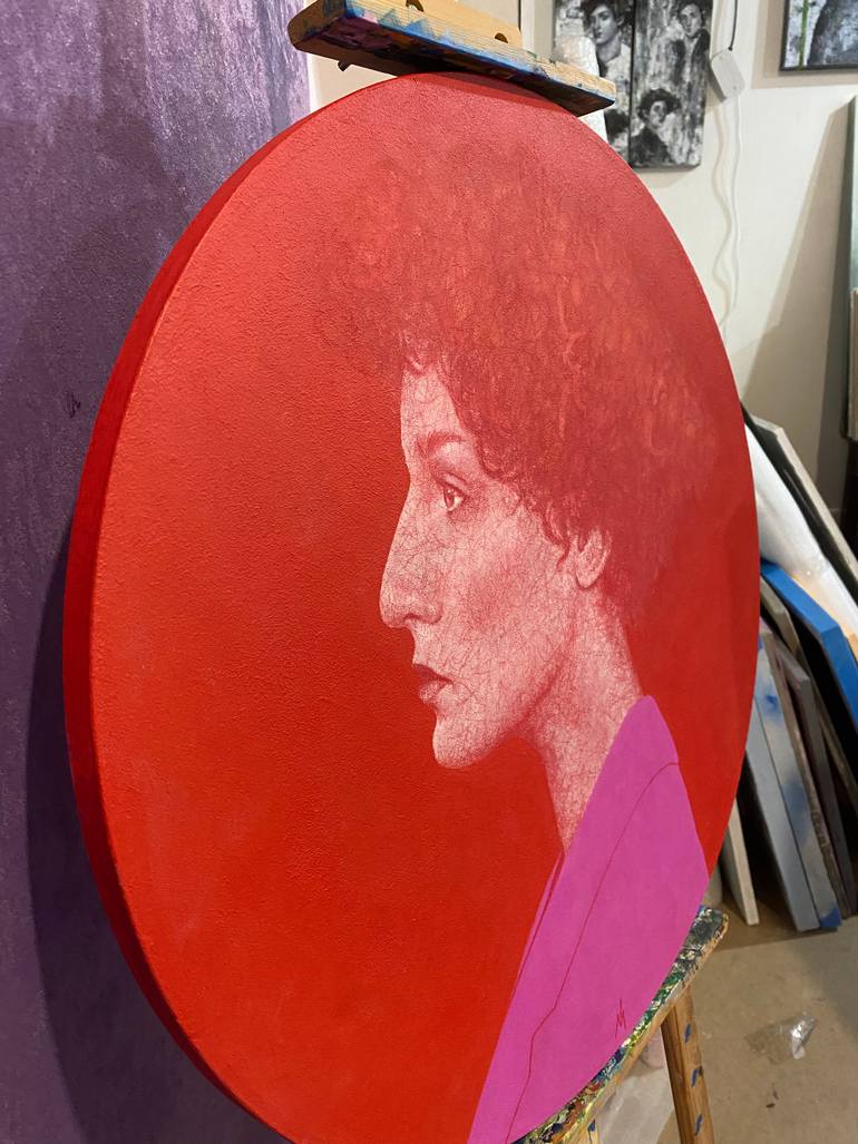 Original Modernism People Painting by Margarita Ivanova