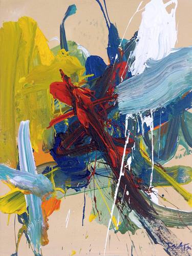Original Abstract Expressionism Abstract Paintings by Fong Fai