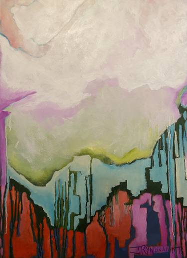 Original Abstract Painting by Jennifer Wilkinson Rynbrandt