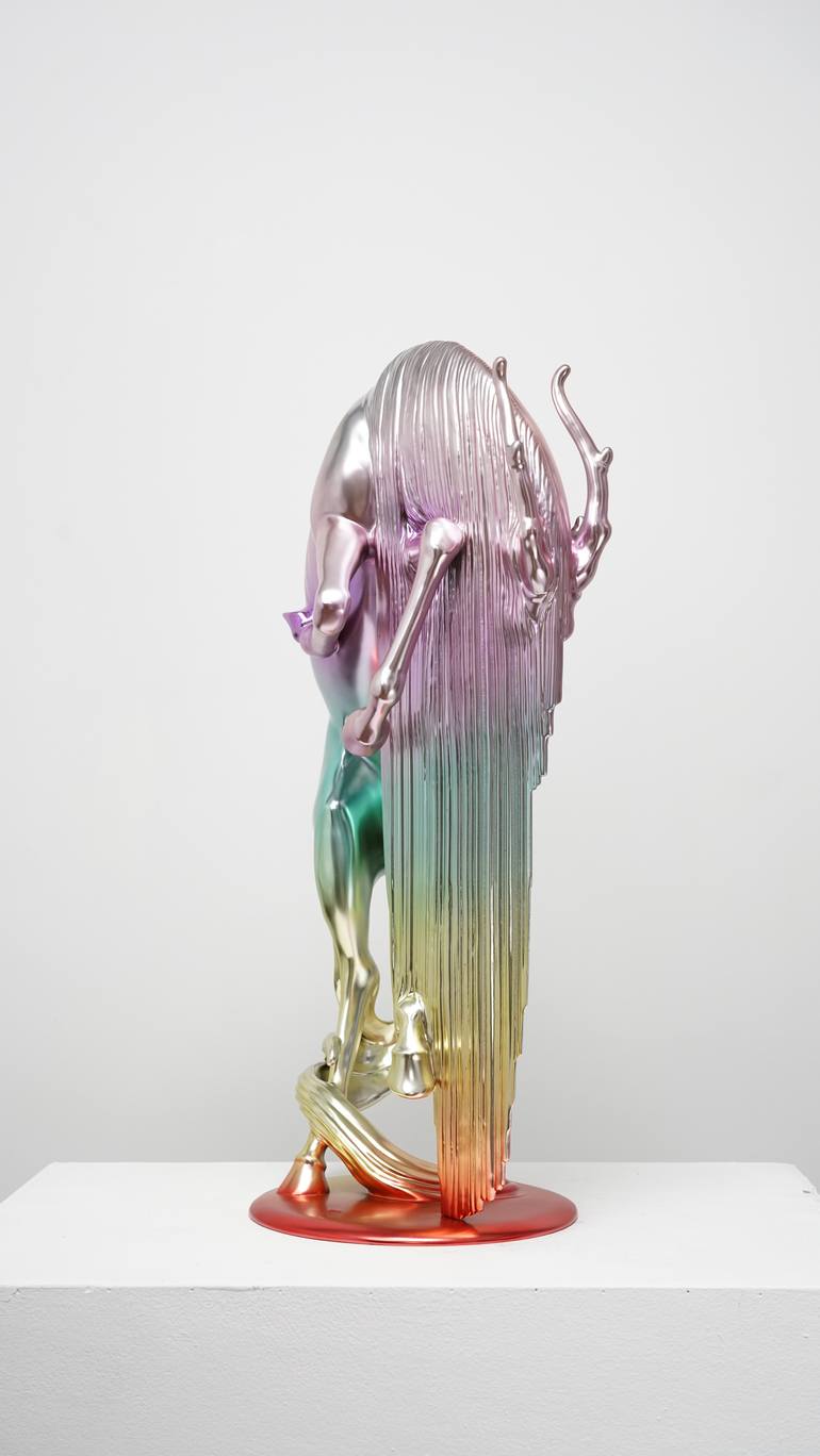 Original Op Art Classical Mythology Sculpture by Zhao Yongchang