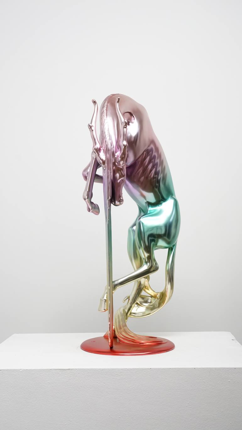 Original Op Art Classical Mythology Sculpture by Zhao Yongchang