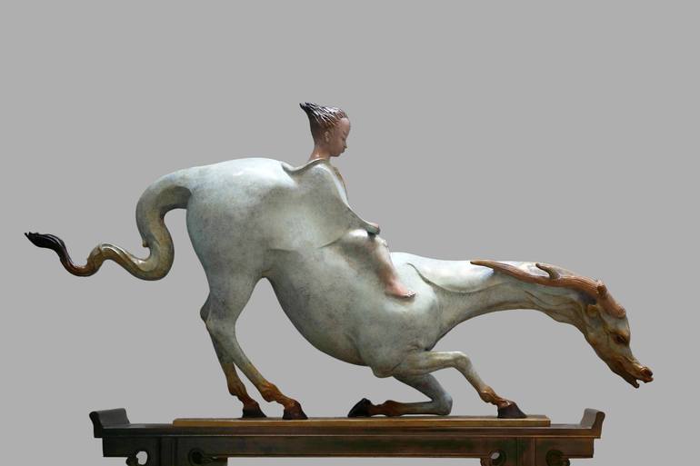 Original Modern Animal Sculpture by Yongchang Zhao