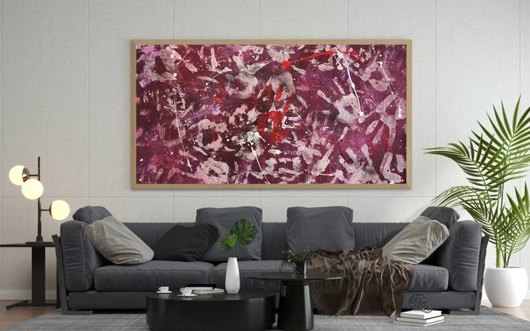 Original Conceptual Abstract Painting by Santiago Martínez