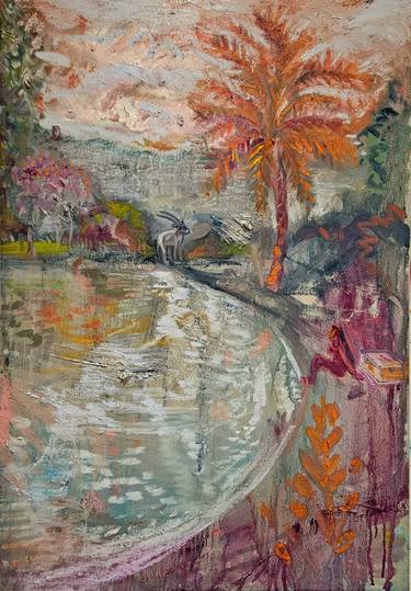 Original Impressionism Landscape Paintings by Latifah A Stranack