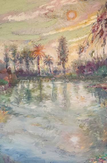 Original Impressionism Landscape Paintings by Latifah A Stranack