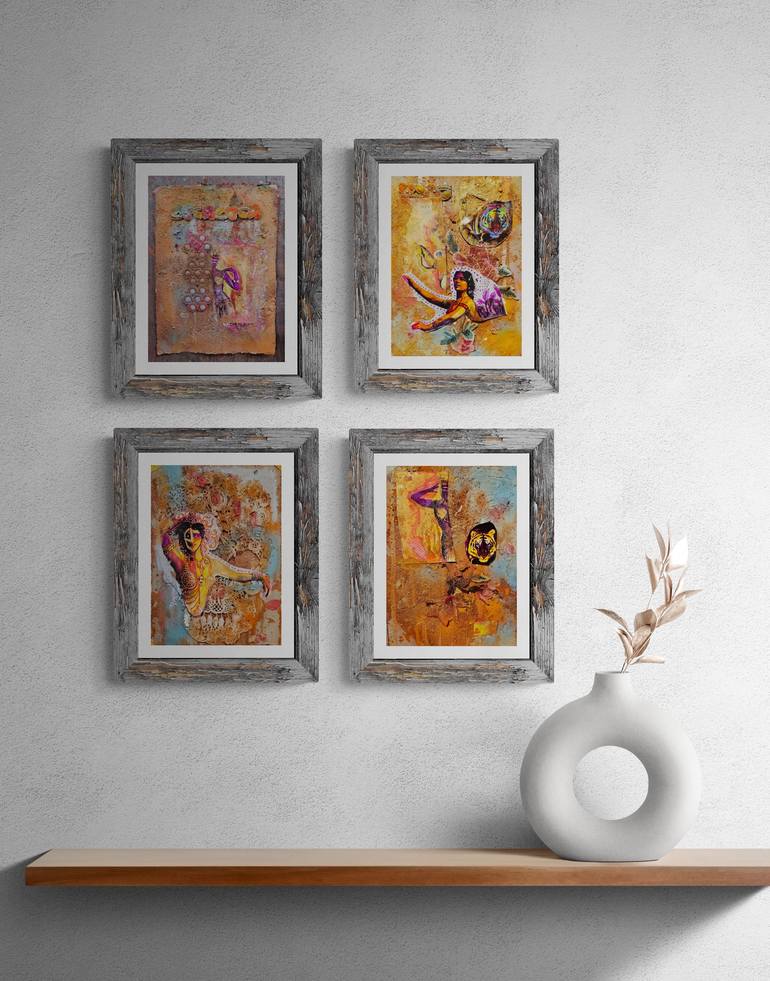 Original Contemporary Body Mixed Media by Latifah A Stranack