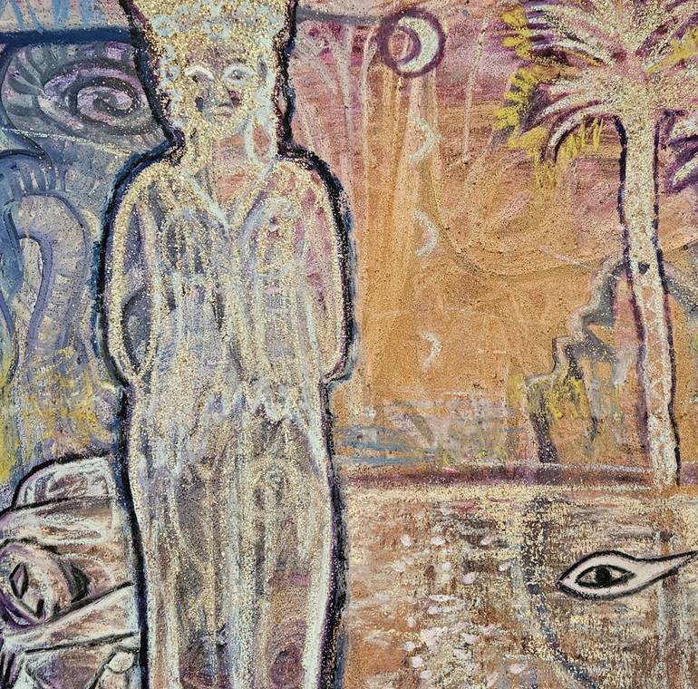 Original Abstract Expressionism Landscape Painting by Latifah A Stranack