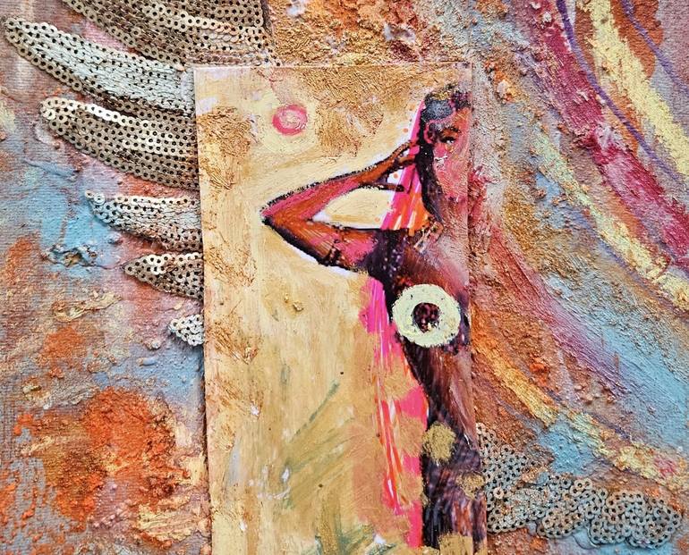 Original Abstract Body Collage by Latifah A Stranack