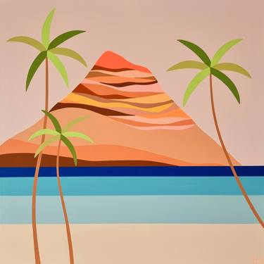 Original Abstract Beach Paintings by Michelle Jirsensky