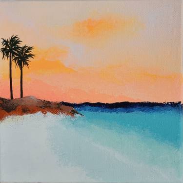 Original Abstract Beach Paintings by Michelle Jirsensky