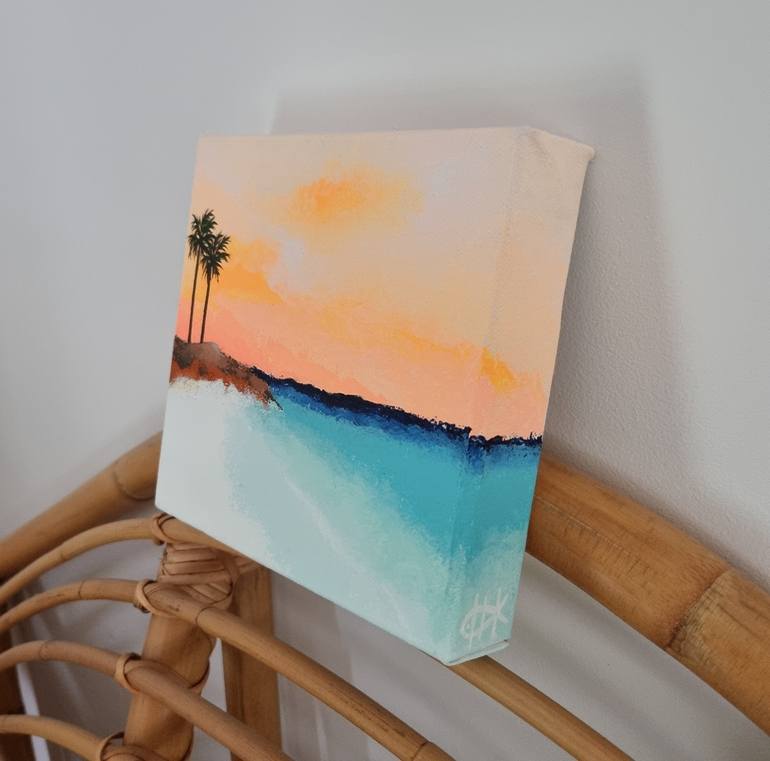 Original Abstract Beach Painting by Michelle Jirsensky
