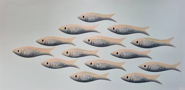 Original Modern Fish Paintings by Michelle Jirsensky
