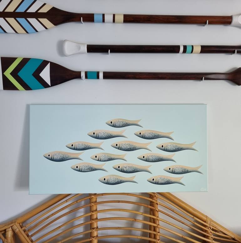 Original Modern Fish Painting by Michelle Jirsensky