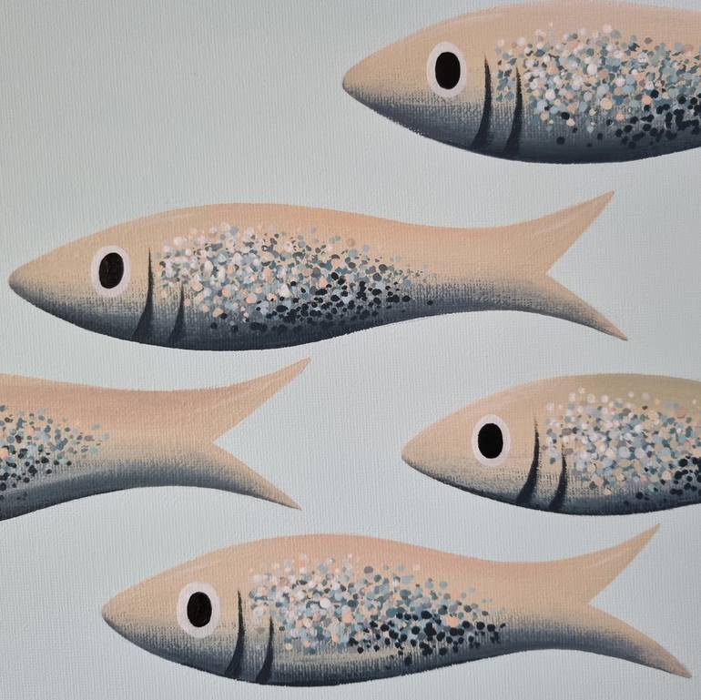 Original Modern Fish Painting by Michelle Jirsensky