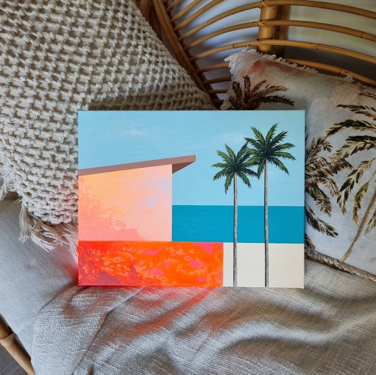 Original Abstract Beach Painting by Michelle Jirsensky