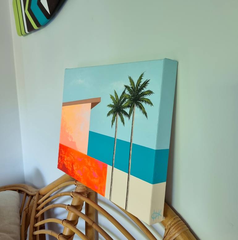 Original Abstract Beach Painting by Michelle Jirsensky