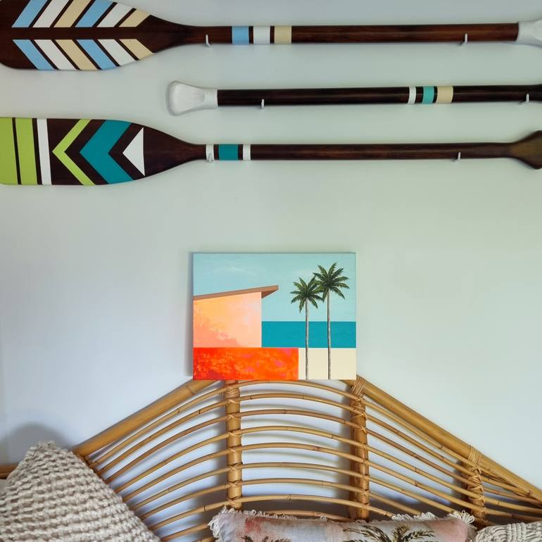 Original Abstract Beach Painting by Michelle Jirsensky