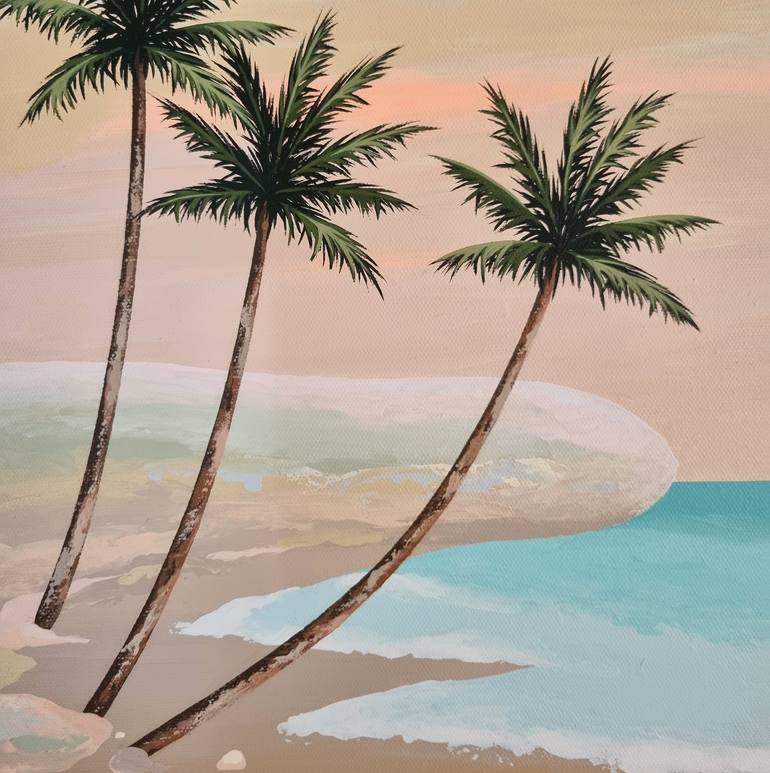 Original Contemporary Beach Painting by Michelle Jirsensky