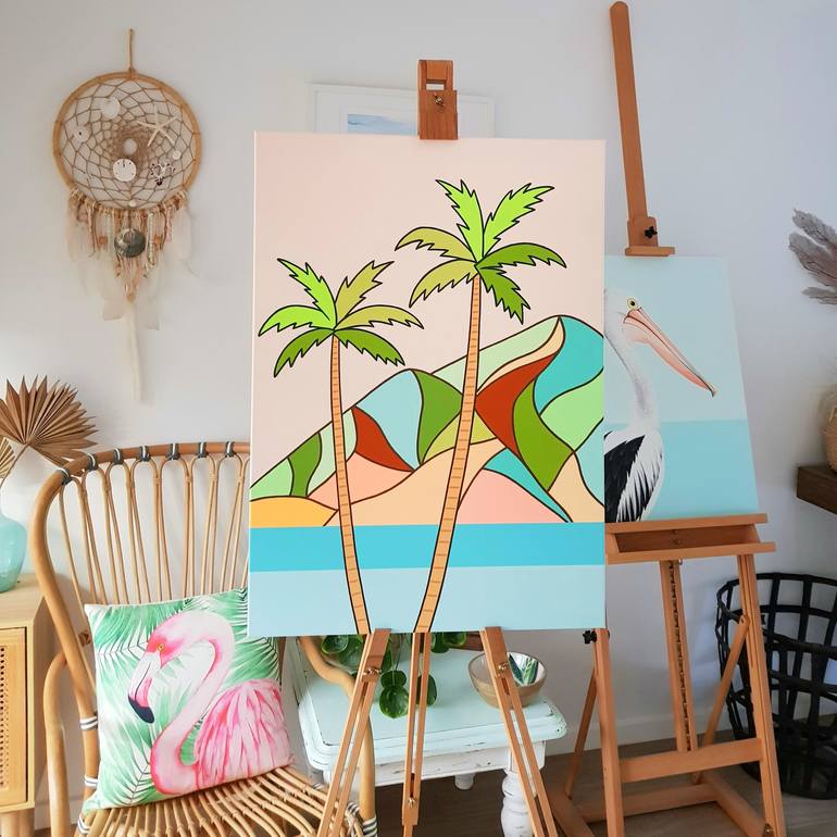 Original Modern Beach Painting by Michelle Jirsensky