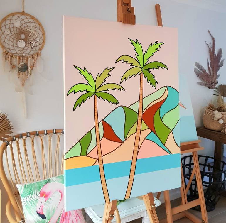 Original Modern Beach Painting by Michelle Jirsensky