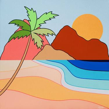 Original Modern Beach Paintings by Michelle Jirsensky