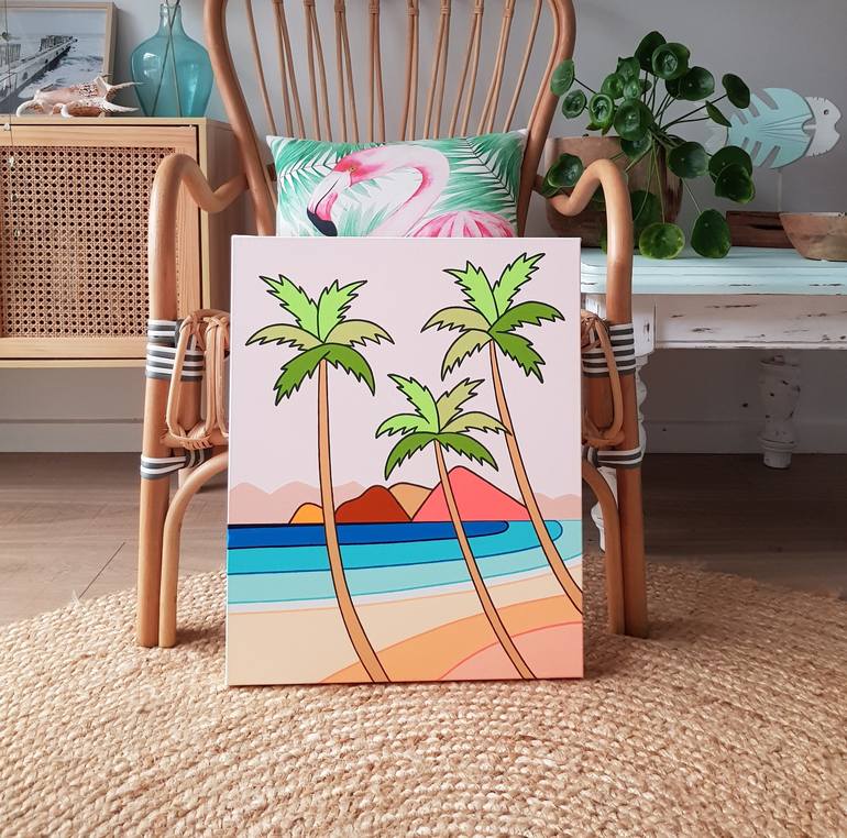 Original Beach Painting by Michelle Jirsensky