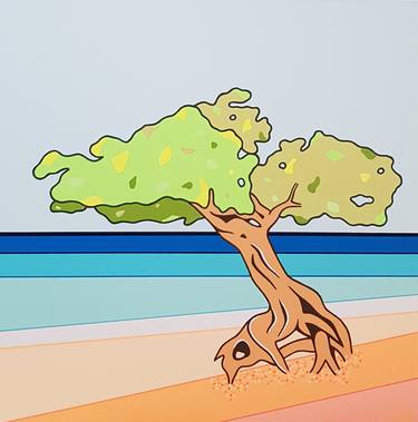 Original Modern Tree Paintings by Michelle Jirsensky