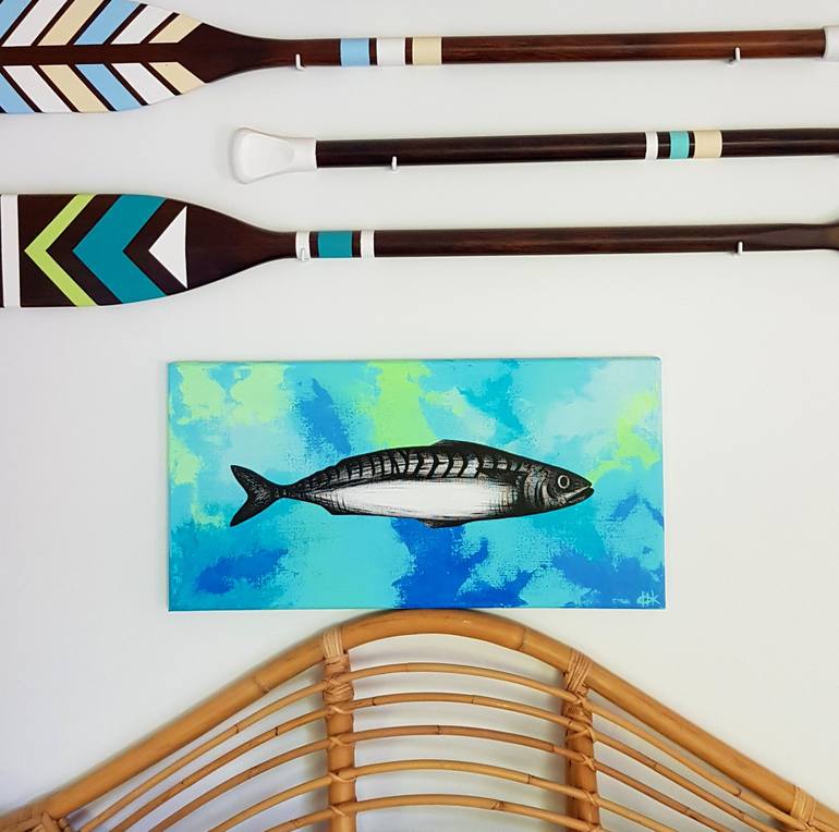 Original Modern Fish Painting by Michelle Jirsensky