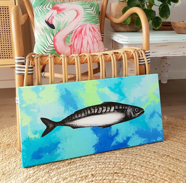 Original Modern Fish Painting by Michelle Jirsensky