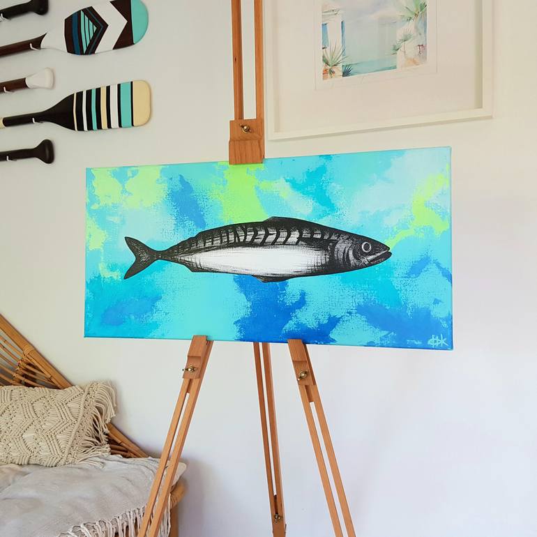 Original Modern Fish Painting by Michelle Jirsensky