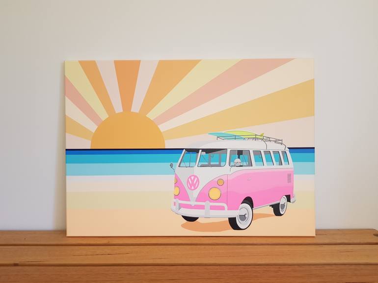 Original Contemporary Car Painting by Michelle Jirsensky