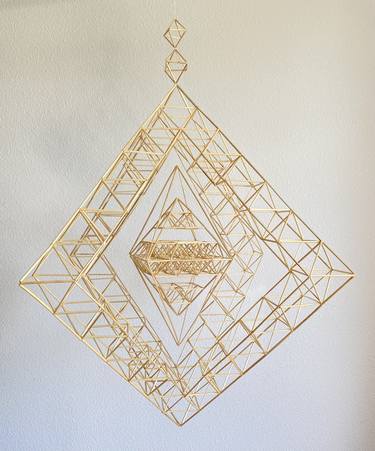 STRENGTH | Eco Light Sustainable Hanging Folk Art Sculpture thumb