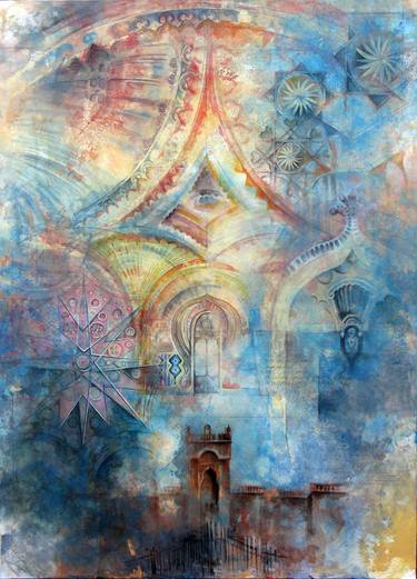 Original Expressionism Architecture Paintings by Lori Dell