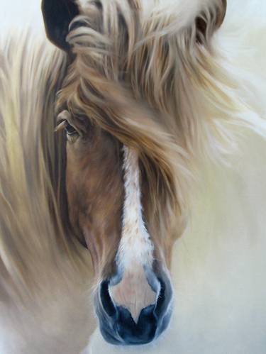 Print of Realism Horse Paintings by Lori Dell
