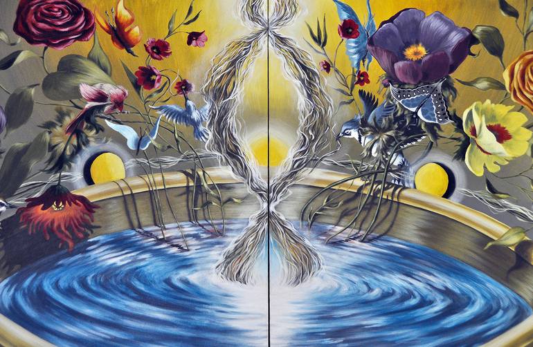 Original Surrealism Other Painting by Lori Dell