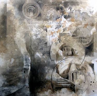 Original Abstract Architecture Paintings by Lori Dell
