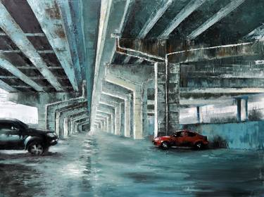 Original Expressionism Cities Paintings by Lori Dell