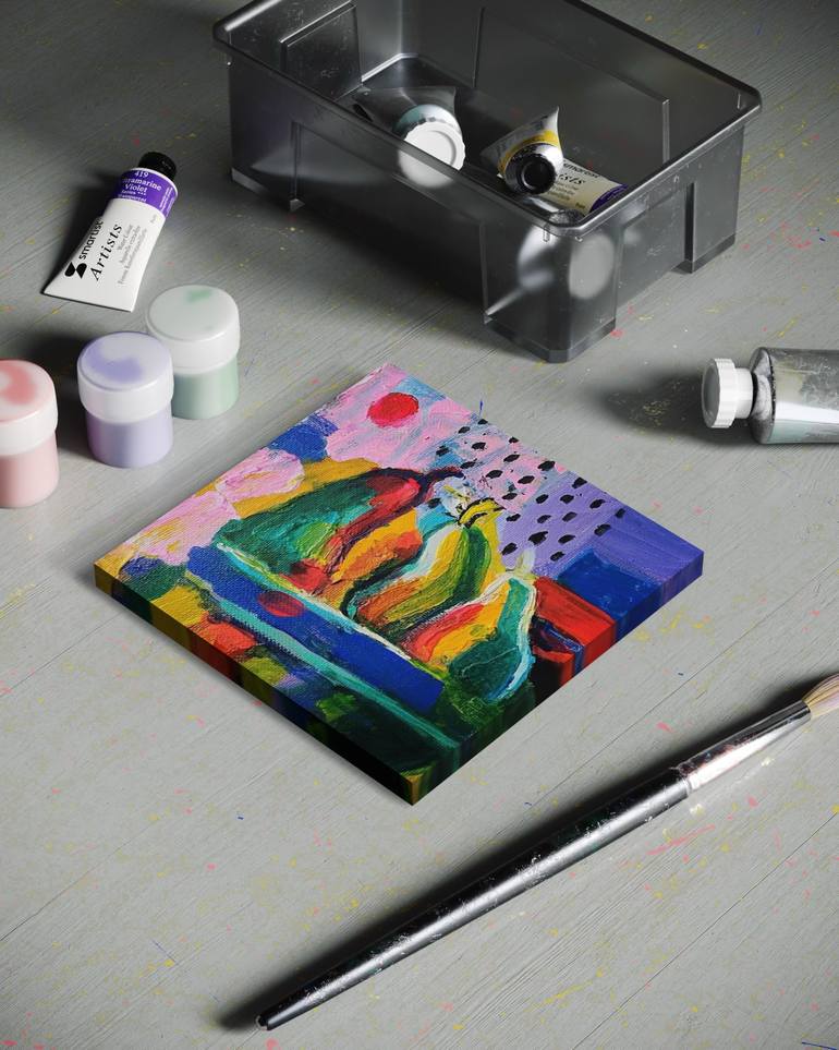 Original Abstract Expressionism Abstract Painting by Anastasia Mastilovic