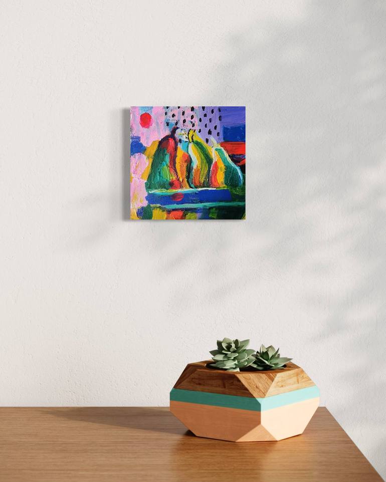 Original Abstract Expressionism Abstract Painting by Anastasia Mastilovic