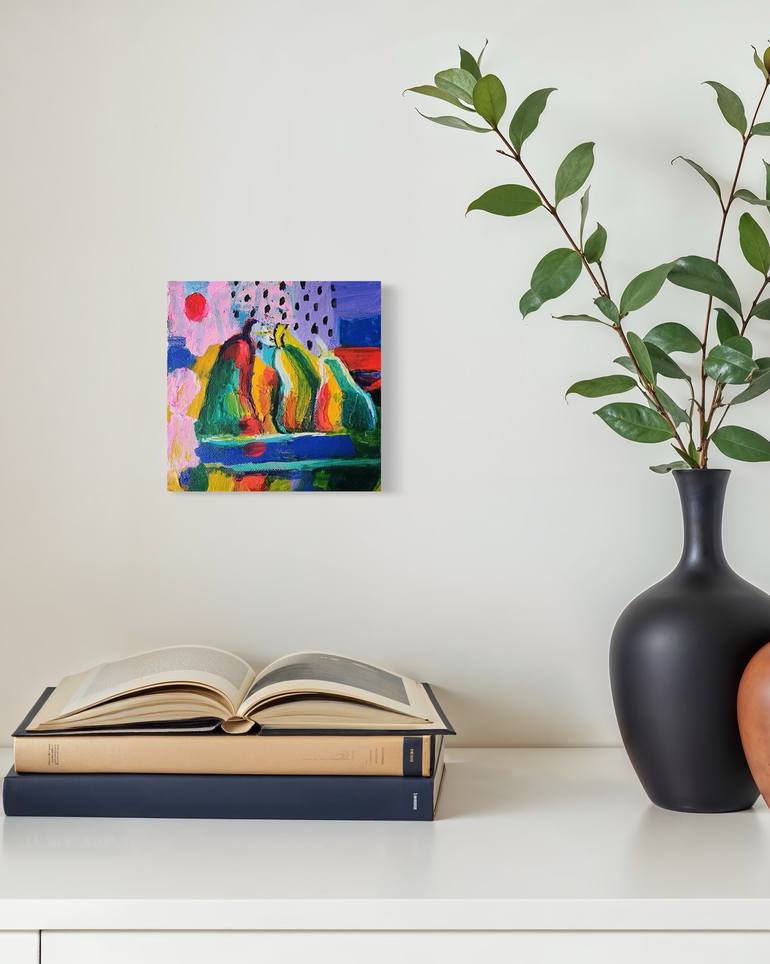 Original Abstract Expressionism Abstract Painting by Anastasia Mastilovic