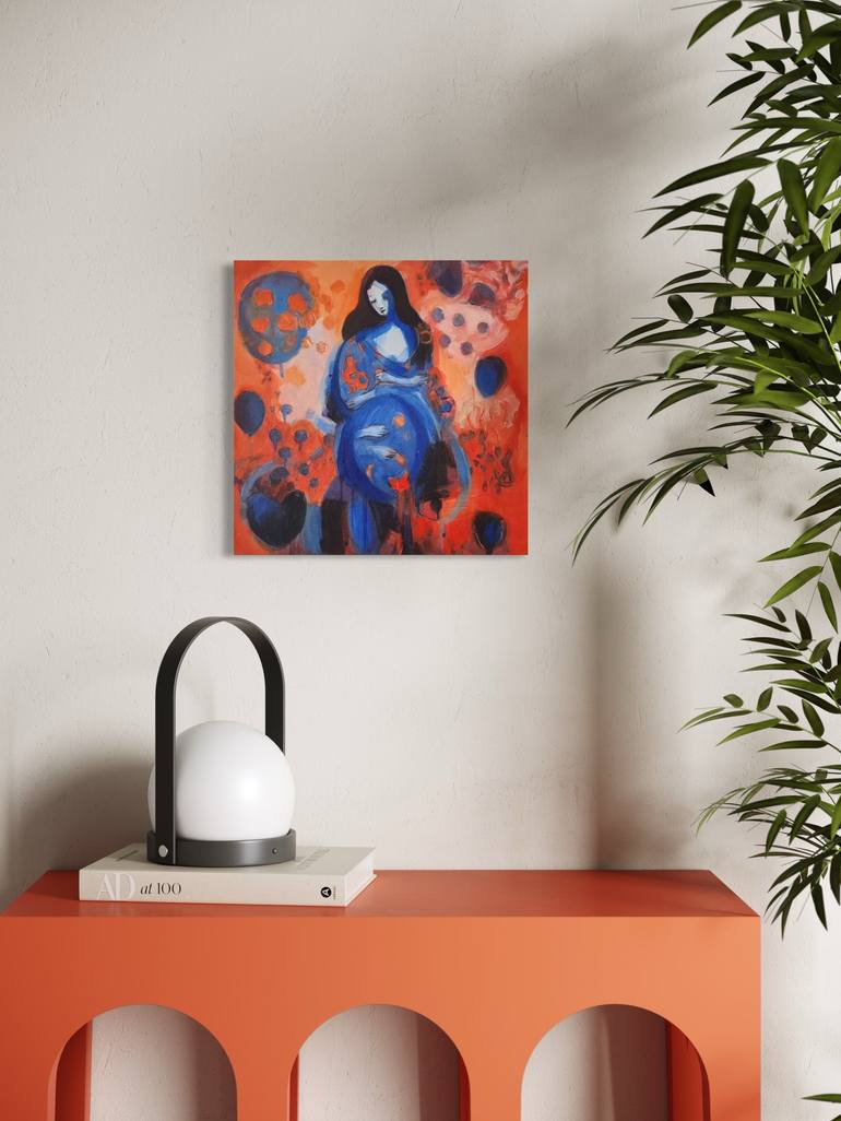Original Abstract Women Painting by Anastasia Mastilovic