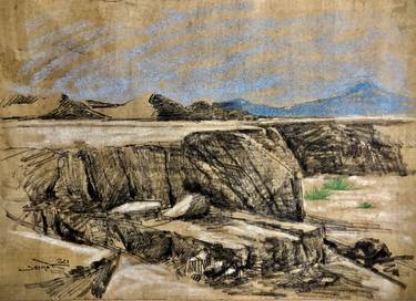 Original Fine Art Landscape Drawings by Shenouda Esmat