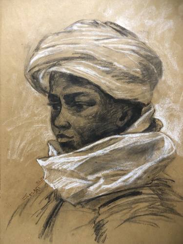 Original Fine Art Portrait Drawings by Shenouda Esmat
