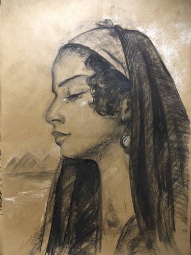 Original Portraiture Portrait Drawings by Shenouda Esmat