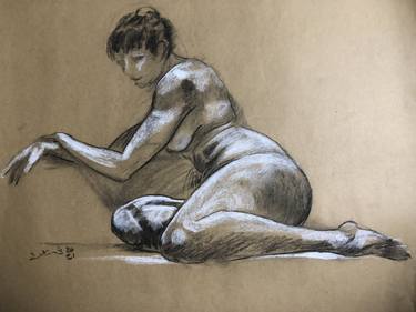 Original Nude Drawings by Shenouda Esmat