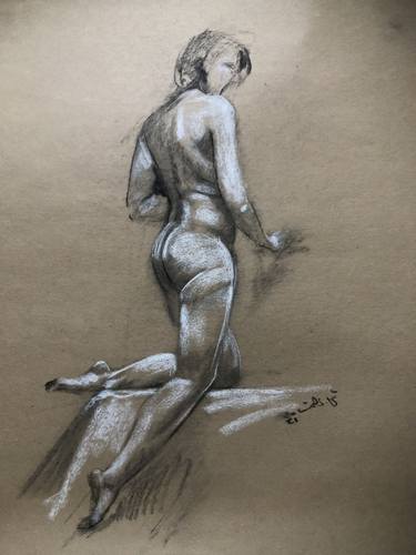 Original Nude Drawings by Shenouda Esmat